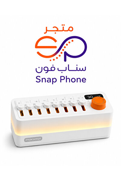 SP جهاز نوم واسترخاء 3في 1مصباح نوم بسماعة بلوتوث و 8 أصوات بيضاء مع مؤقت - أبيض