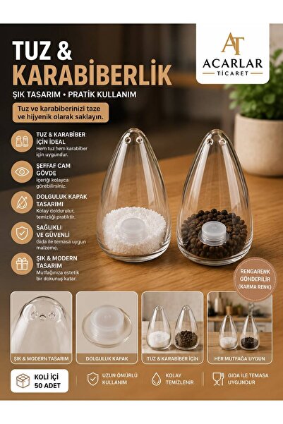 Acarlar Ticaret Cam Tuzluk Karabiberlik