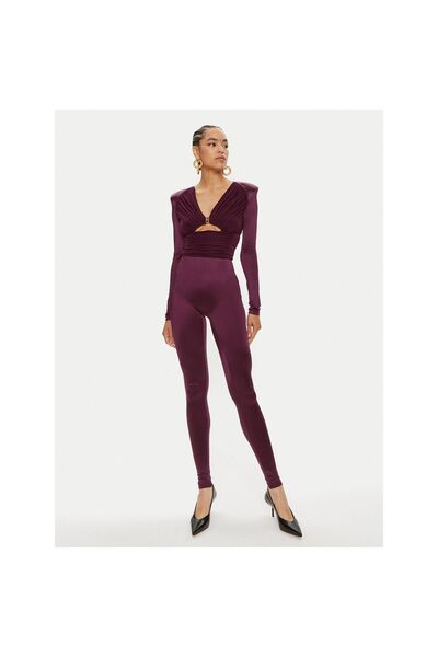 Elisabetta Franchi Salopetă de damă TU01946E2 Bordeaux