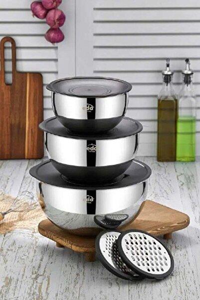 Eda 9-Piece Grater, Storage and Whisk Container Zk-576