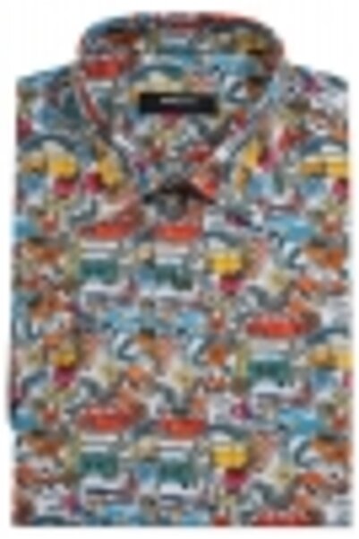 Bigotti Camasa maneca scurta shaped Alba print