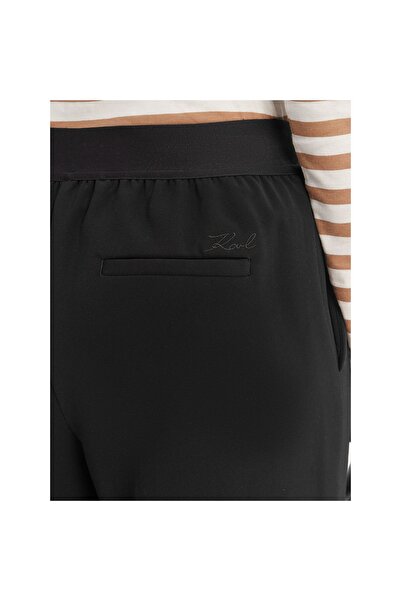 Karl Lagerfeld Pantaloni de damă din material textil B1W10014 Negru
