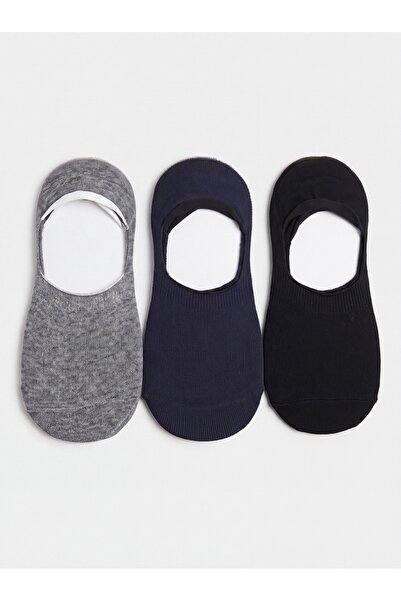 LE VISSION TEKSTİL 3-Pack Men's Cotton Ballerina Socks