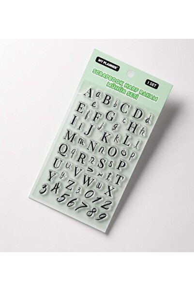 Gift Moda Transparent Letter Silicone Scrapbook Seal Set