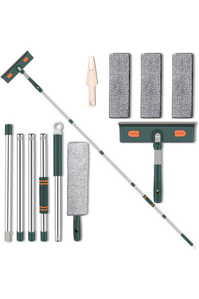 Simply Joy Ștergător de geamuri telescopic multifuncțional Simply Joy, 2 în 1...