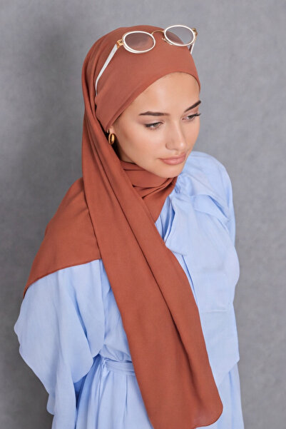 Şehr-i Şal İstanbul Women's Shawl Cotton-Like Non-Ironing Shawl 75X190 cm