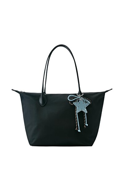 Pull & Bear Süslemeli naylon tote çanta