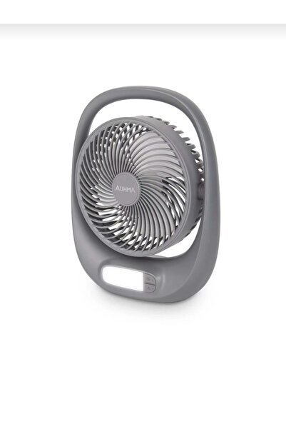 auhma Şarjlı Masaüstü Fan Vantilatör 7'' Led Işıklı 3 Kademeli Taşınabilir Ka...