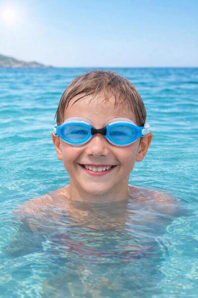 BuradaBuldun Swimming Goggles with Adjustable Strap - Anti-Fog & Leak-Proof -...