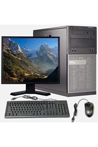 Dell كمبيوتر مكتبي مُجدد مع معالج Intel Core i5 وشاشة 17 بوصة + جميع الملحقات...