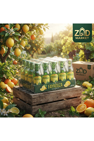 FAYROUZ Fayrouza Lemon Flavored Carbonated Water (24 Bottles X 200ml) - Exper...