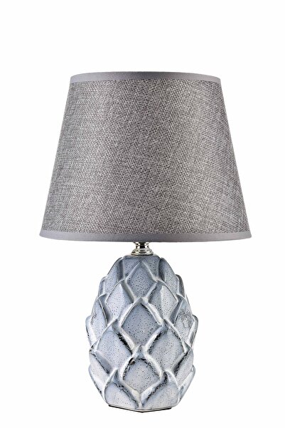MONDEX Lampă ceramică Leti Grey 10x10x30 gri 1 buc.