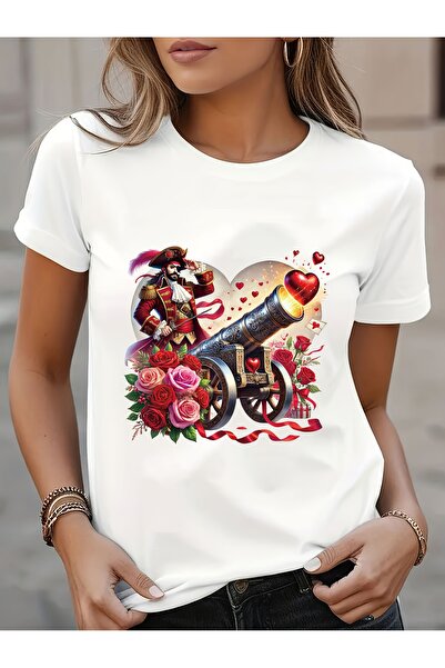 212Wear تي شيرت كاجوال بأكمام قصيرة وياقة مستديرة مع طباعة قراصنة تخطف القلوب...