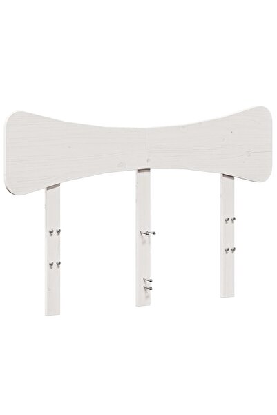 vidaxl Tăblie de pat, alb, 120 cm, lemn masiv de pin