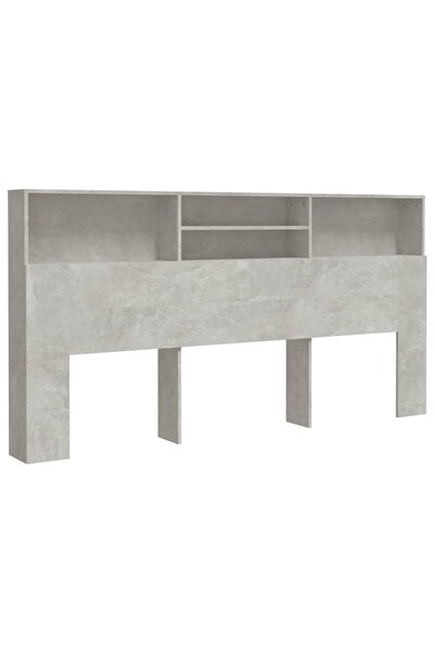 vidaxl Dulap tăblie, gri beton, 200x19x103,5 cm