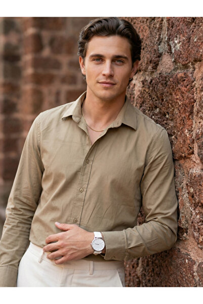 TRULOOM By Styli Men Brown Comfort Casual Shirt