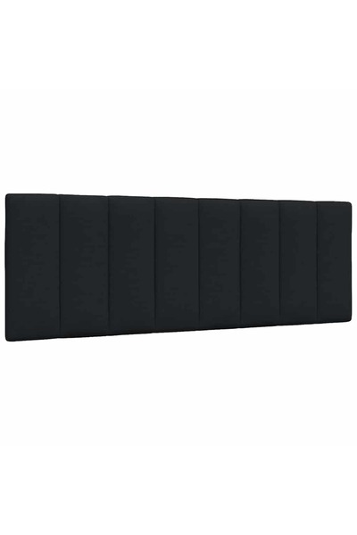 vidaxl Pernă pentru tăblie de pat, Hanko, negru, 140 cm, material textil