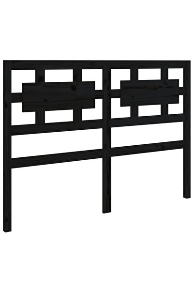 vidaxl Tăblie de pat, negru, 205,5x4x100 cm, lemn masiv de pin
