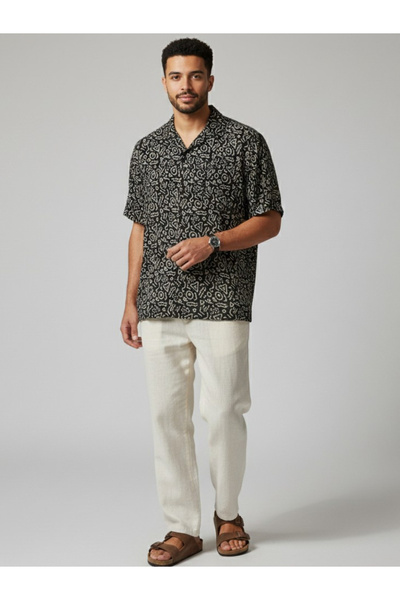 TRULOOM By Styli Men Classic Graphic Print Casual Shirt