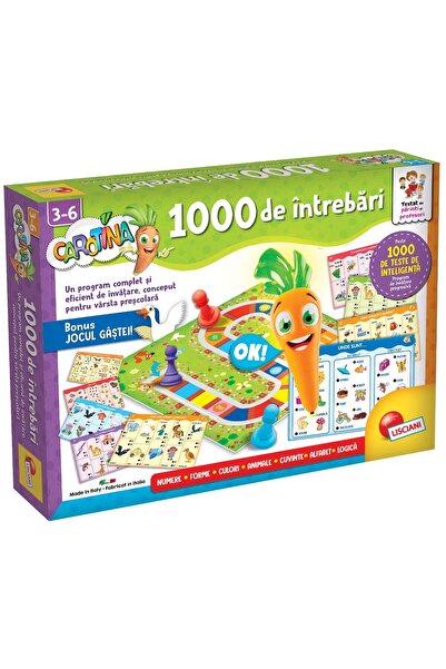 Lisciani Joc educativ cu creion interactiv, Lisciani, Carotina, 1000 intrebari