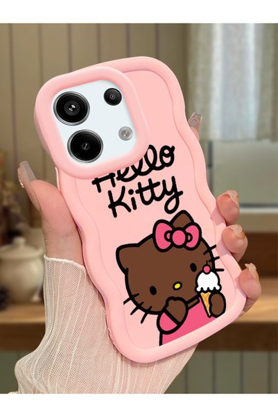 Hontinga Redmi Note 13 Pro 5g Compatible Case with Camera Protector Pink Sili...
