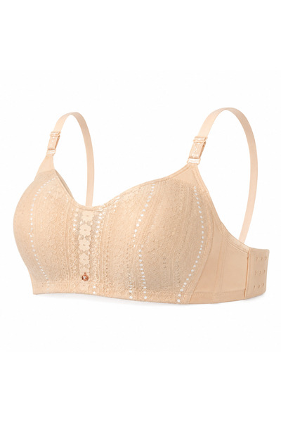 MADE Women's Lace Bra with Adjustable Straps |   Thin Front Lace, Size 54