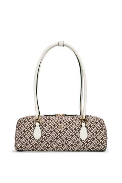 Tommy Hilfiger TH GRACE SHOULDER BAG JACQUARD OS 0F4 Neutral Mono