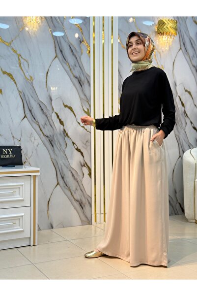 NY Mehlika Exclusive AYŞE AKAY BOL PAÇA CEPLİ ETEK PANTOLON 2114