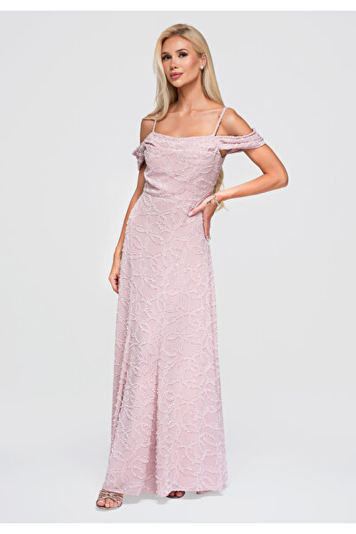 Larica Women's Evening Dress, Maxi Length with Cowl Neckline LA-OM-DLR388