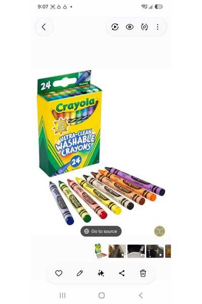 Crayola ٢٤ قلم تلوين جامبو