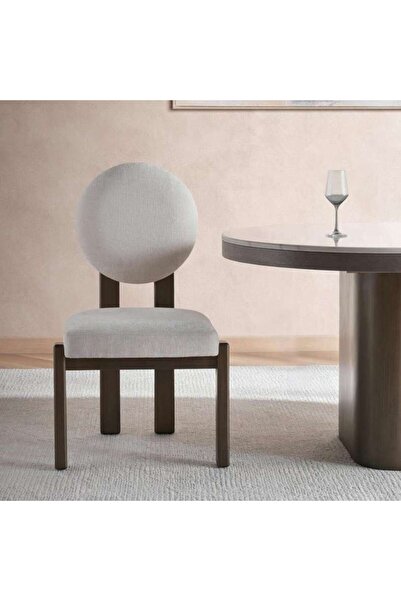 PAN HOME ARELIS DININIG CHAIR - BEIGE