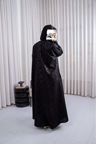 Anaqa Abaya عباية كتان مطبوع