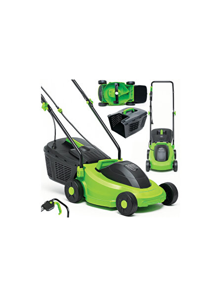Ondragon Mașină de tuns iarba electrică, capacitate coș 30 l, 32 cm, 2400 W, ...