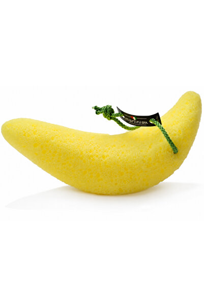 martini Spa Maritin Banana Shape Bath Sponge, Yellow