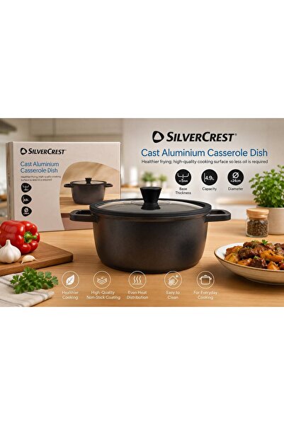 Silver Crest Cast Aluminum Casserole Dish