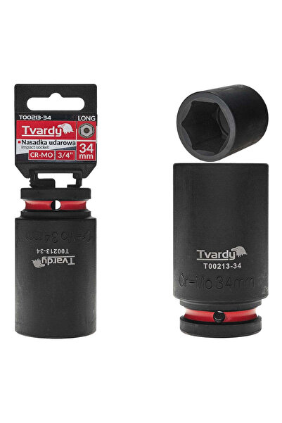 Tvardy Cheie tubulară de impact cu 6 puncte 3/4 ", 34 mm, Cr-Mo, T00213-34