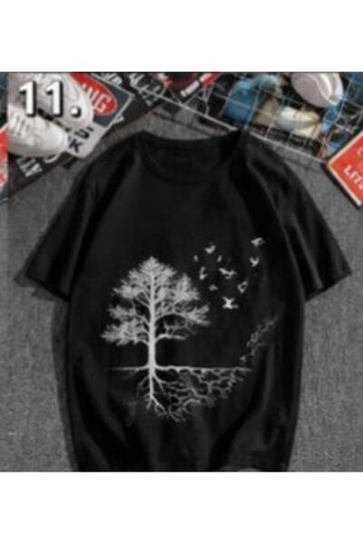 classy moda Unisex Colorful Oversize Printed T-Shirt Streetwear Comfortable F...