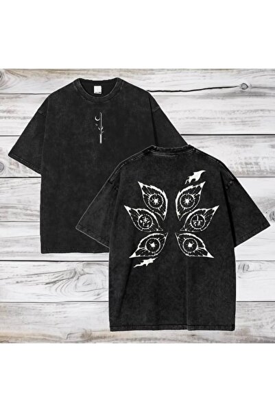classy moda Unisex Colorful Oversize Printed T-Shirt Streetwear Comfortable F...