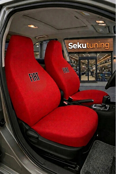 sekutuning Fiat Tipo Kırmızı (Yeni Siyah Logo) Araç Koltuk Kılıfı Koruyucu Pe...