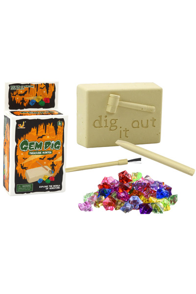 LEAN Set arheologic pentru copii, descoperire de cristale, 7,5 x 5,5 x 2 cm, ...