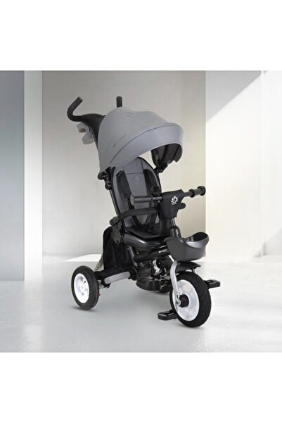 byox Flexy Lux Gray Tricicletă 2în1, Pliabilă, Rotativ 360°, Umbrelă Soare, 1...