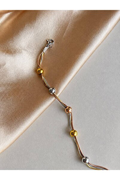 Haziran Accessory, Chain Steel Women's Bracelet with Charm