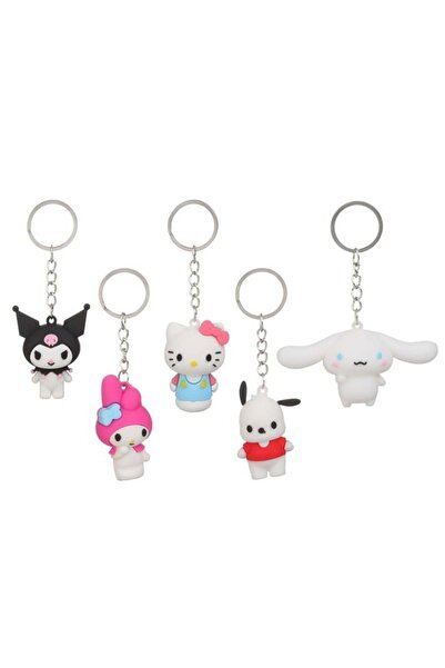 Jumbo Hello Kitty și Prietenii ei Set de brelocuri pentru copii de 4 cm - 5 b...