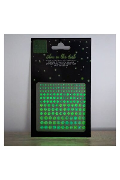 OEM Strasuri autocolante Glow in the Dark pentru față și corp, argintii, iriz...