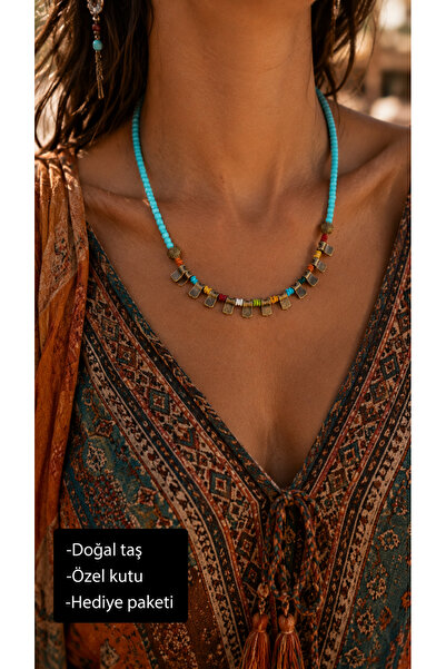 HER ŞEY NOTA www.herseynota.com Natural Stone Colorful Beaded Bohemian Design...
