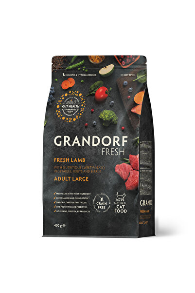 Grandorf Qurandorf Dry Food for Cats Fresh Lamb Flavor for Large Adult Cats 4...