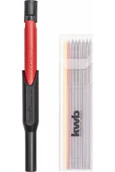 Kwb Creion marcare pentru gauri adanci 49377500 mina din grafit HB capac deta...