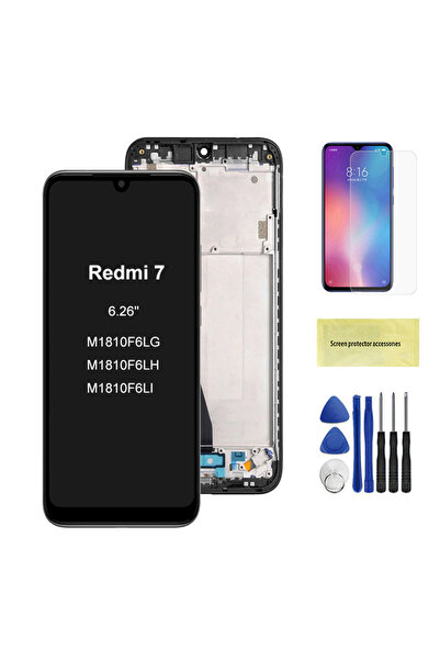 Choice3 شاشة عرض LCD مع إطار أسود لهاتف Redmi Note 7 M1901F7G مع لوحة لمس رقمية