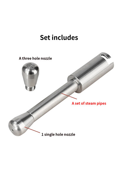 Choice 1pc Extended Modified Steam Wand Milk Foam Nozzle Replacement Part for...