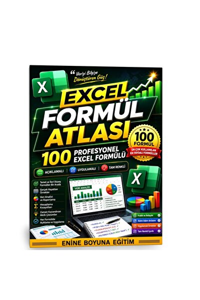 Enine Boyuna Eğitim EXCEL FORMÜL ATLASI 100 Profesyonel Excel Formülü